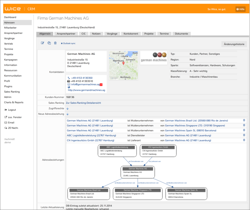 Wice CRM Screenshot